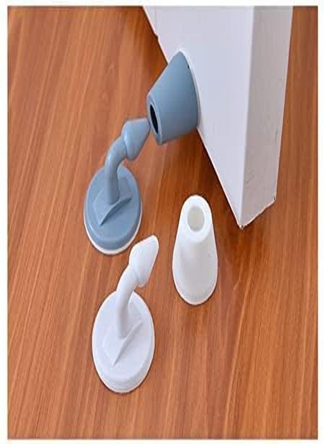Rexez Door Stopper Floor Holder Anti Collision Door Bumper Strip Rubber Doorstop Wedge 3m Double-Sided Tape Hidden Sticker Floor Mounted Door Stopper (1 pcs) - Image 4